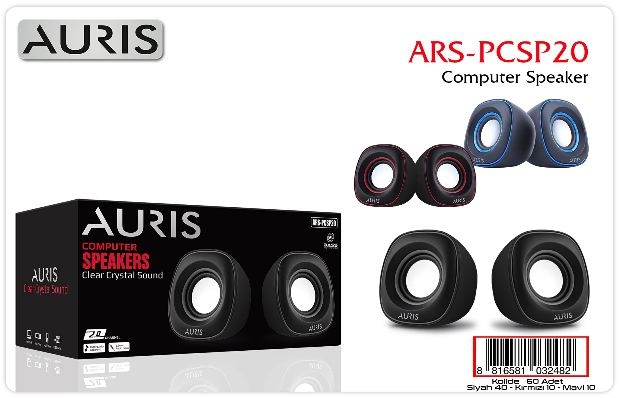 Auris PCSP20 Bilgisayar Hoparlörü